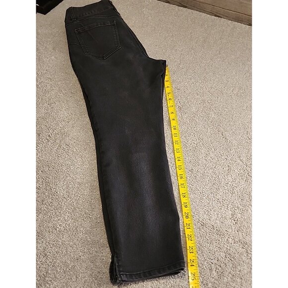 D JEANS Womens Size 10 Black Cotton Blend Skinny Ankle Denim Jeans Stretch - Picture 15 of 15